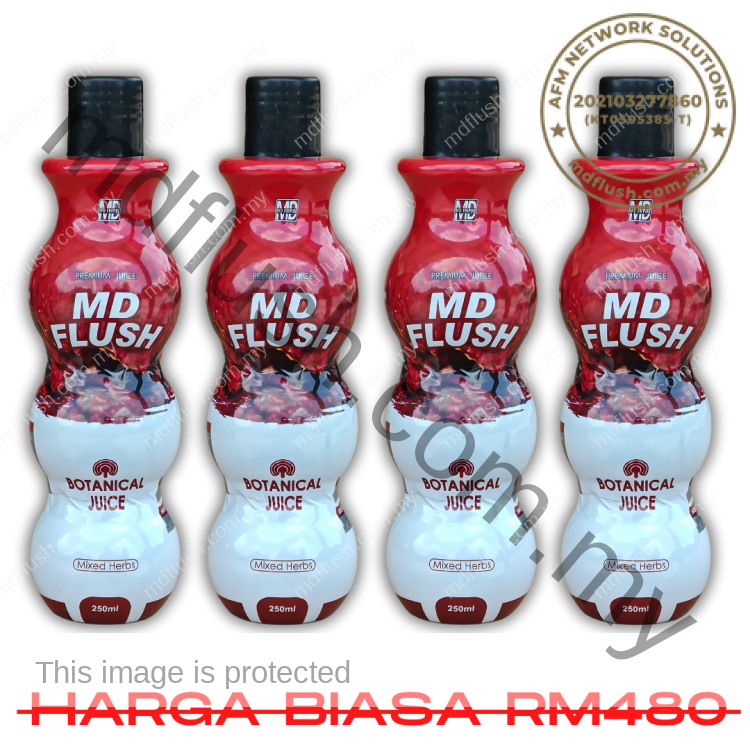 Pakej Super Plus Jimat (4 Botol) Md Flush